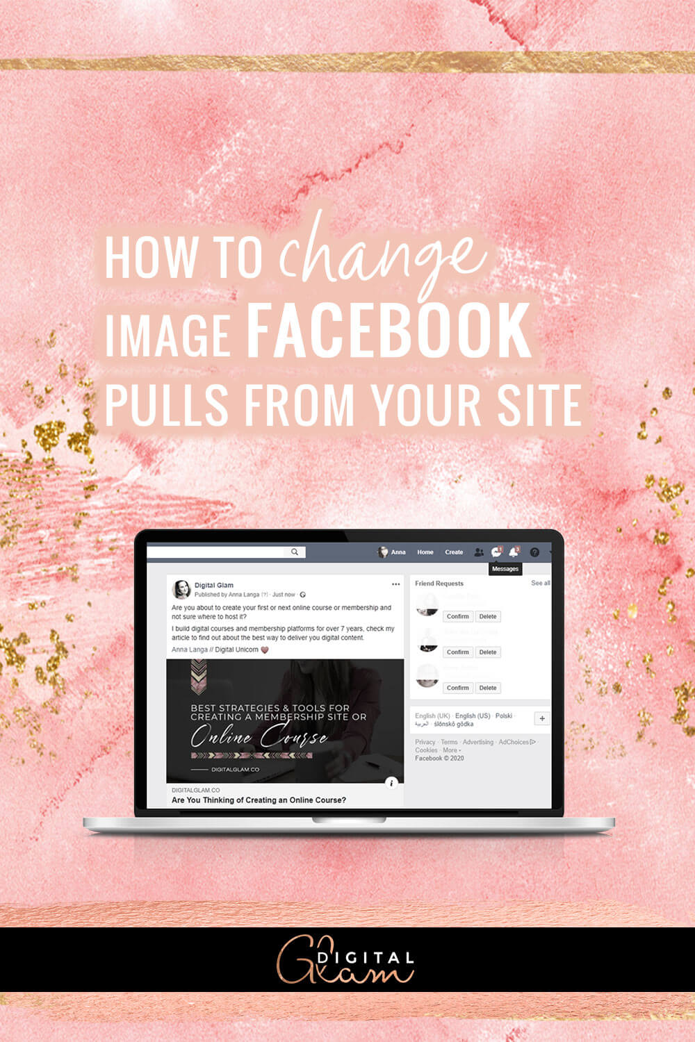 how to change image Facebook pulls from your site